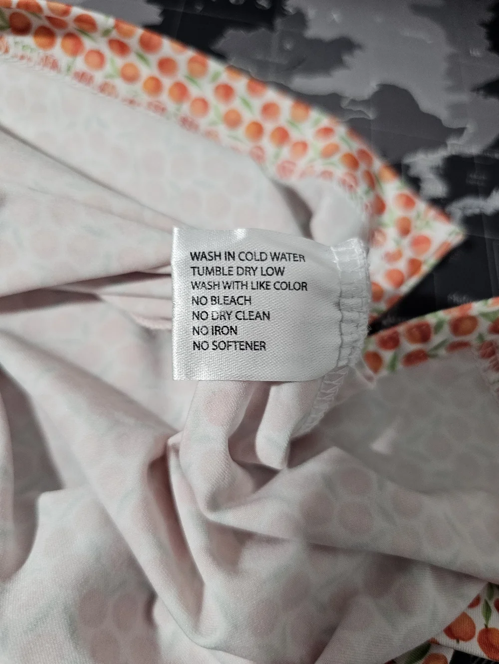 Rhoback Men's Performance Polo The Absolute Peach Print Georgia Peach XXL Golf - Picture 9 of 11